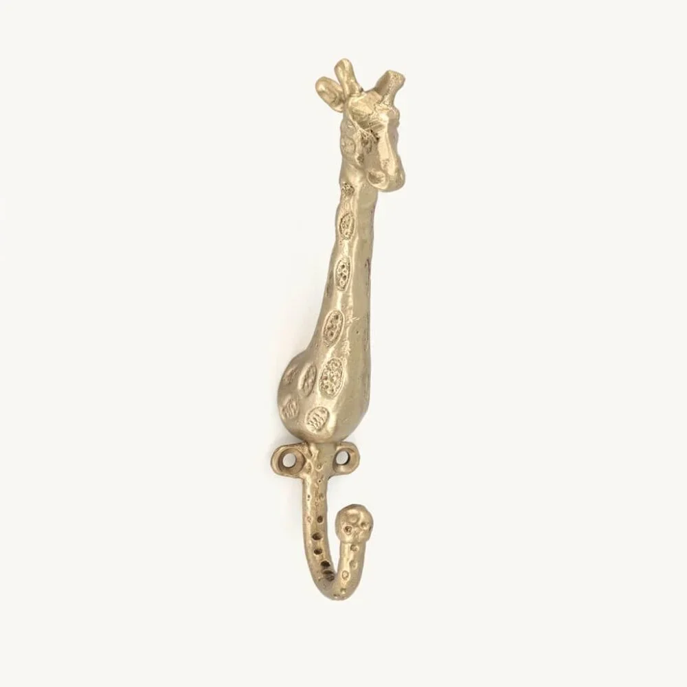 Brand New Doing Goods Gloria Giraffe Brass Coat Hook | Gold Nursery